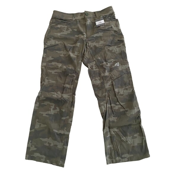 NWT EDDIE BAUER First Ascent Pants Mens 35x32 Camo Cargo GUIDE PRO Outdoor UPF - Picture 1 of 9